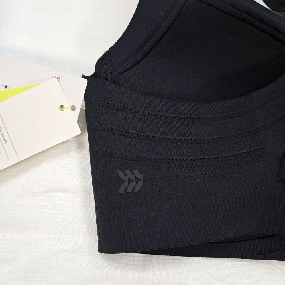 All In Motion High Support Sports Bra Black S Adjustable Straps NWT - Picture 7 of 15